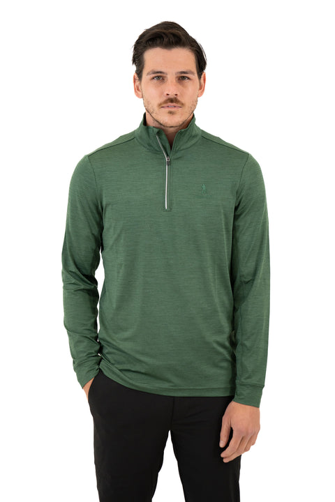 1/4 Zip Tech Top - Fern Marle