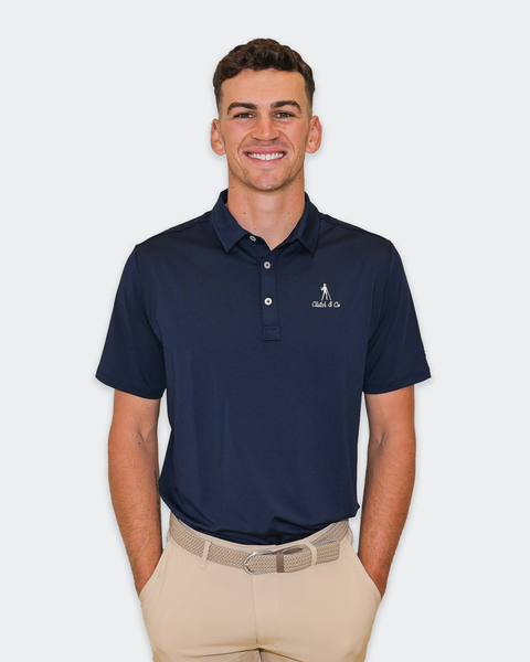 Men's Tour Golf Polo - Dark Denim