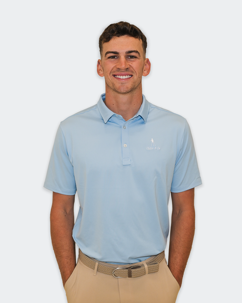 Men's Tour Golf Polo - Blue Bell