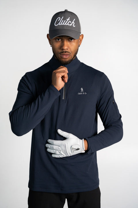 1/4 Zip Performance Top - Navy