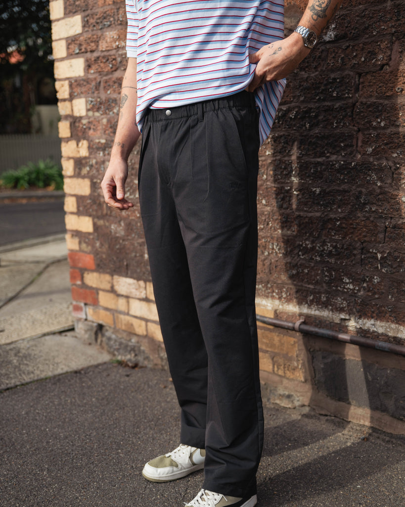 メンズウェア FLOG GOLF CLUB MR.FLOGEY WIDE PANTS Pleated Golf Pants - Black – Clutch & Co