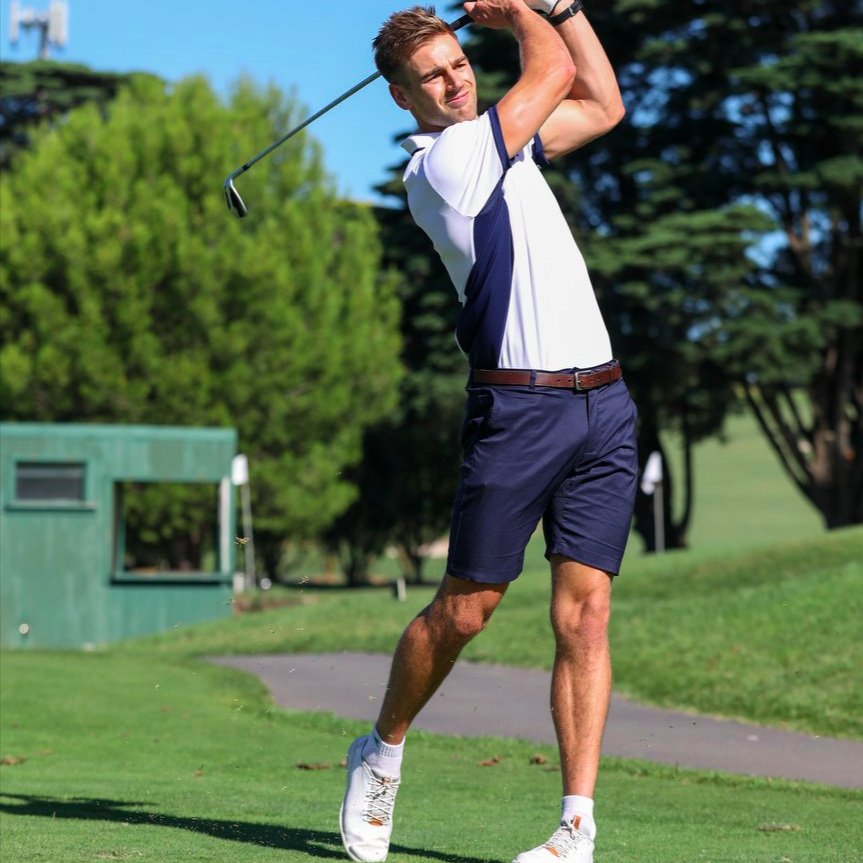 Clutch Stretch Golf Short Navy Clutch Co